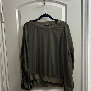Express Olive Long Sleeve Shirt